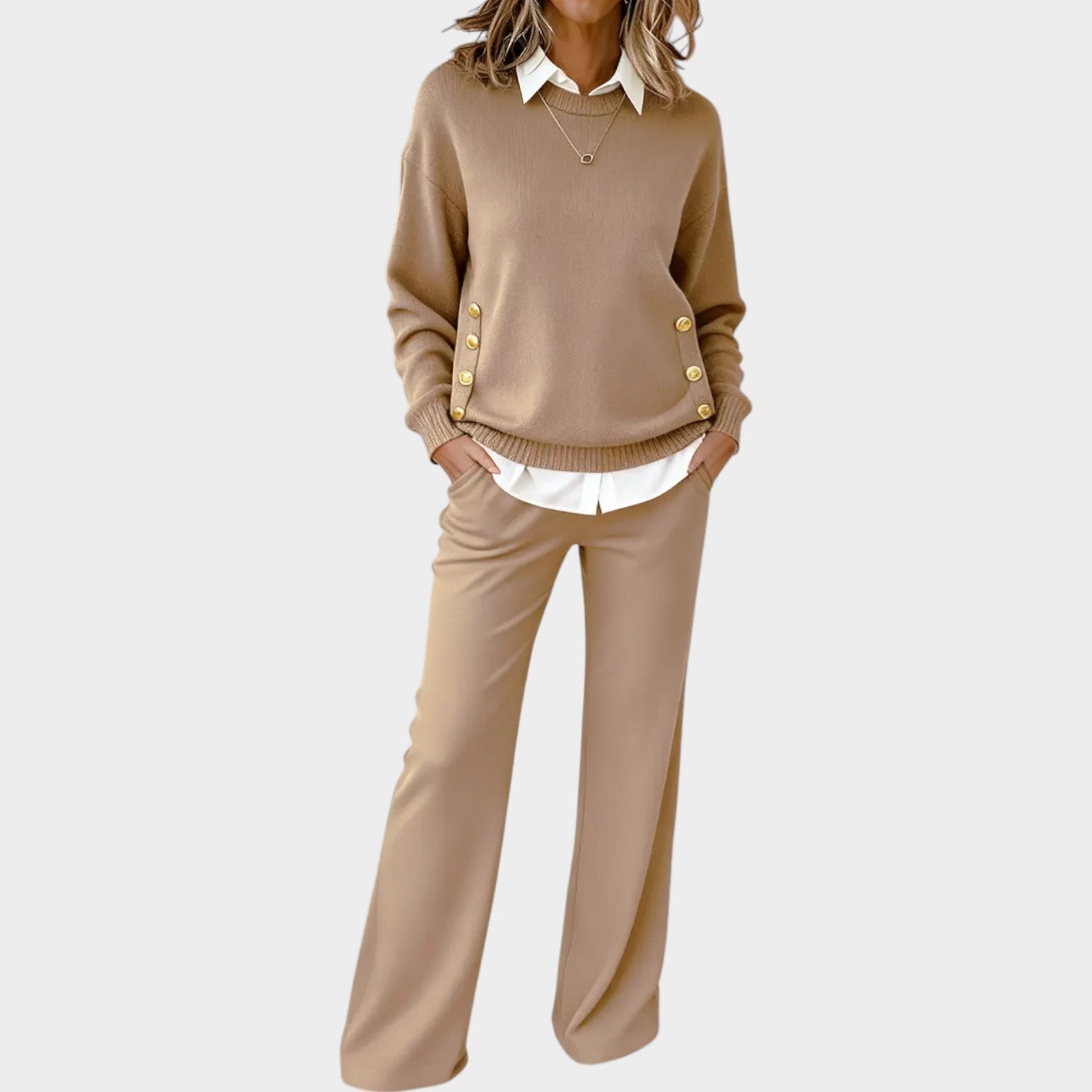 Elegant Knit Two-Piece Set