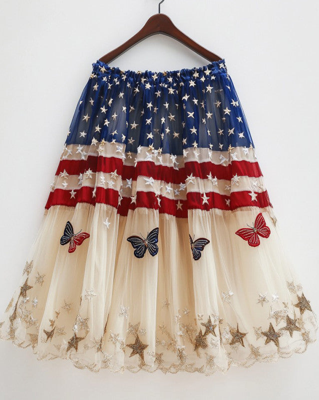 Independence Day themed butterfly skirt b6f0