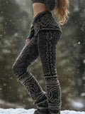 Vintage Viking Celtic Cozy Heather Knit Leggings
