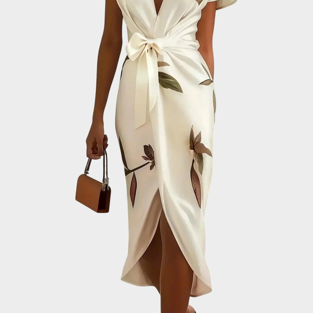 Effortless Wrap Midi Dress