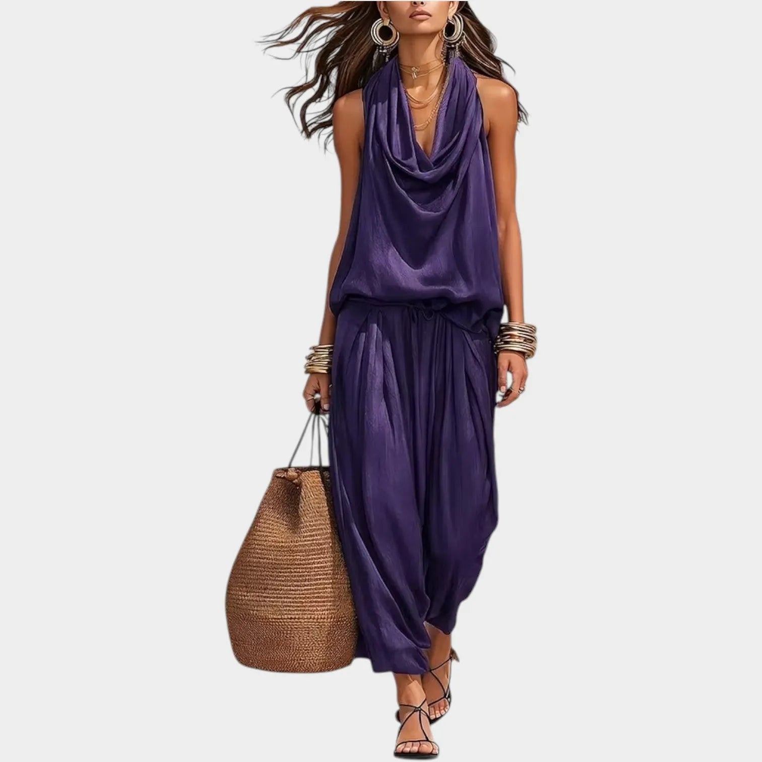 Draped Resort Two-Piece Set