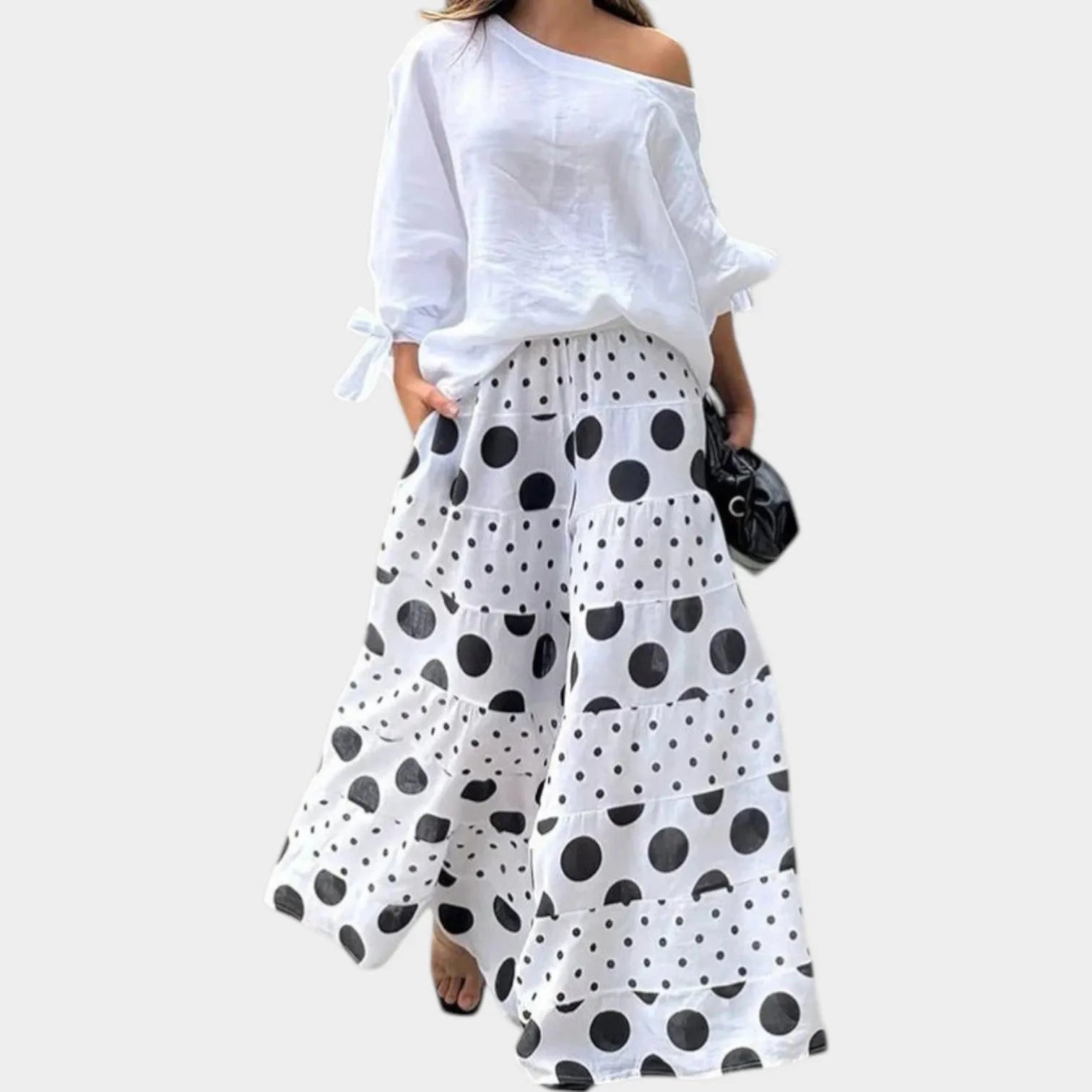 Playful Polka Dot Two-Piece Set