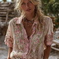 Women's Floral Pattern Casual Shirt