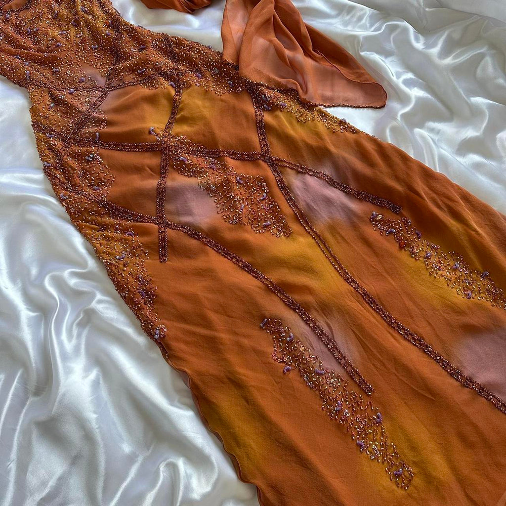Women's Orange Dress