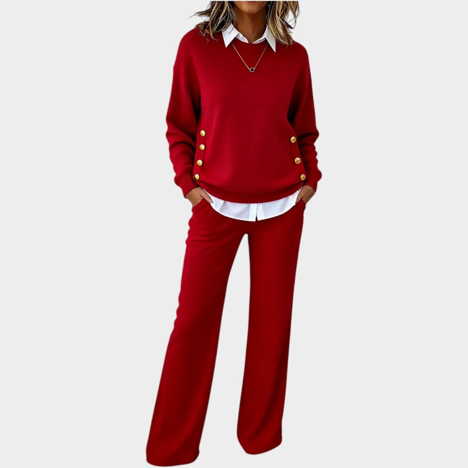 Elegant Knit Two-Piece Set