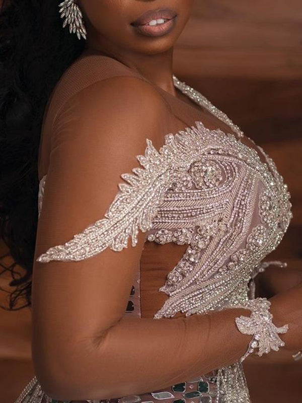 Fashion Sleeveless Beaded Sequined Split-Joint Sexy Slim Mini Dress