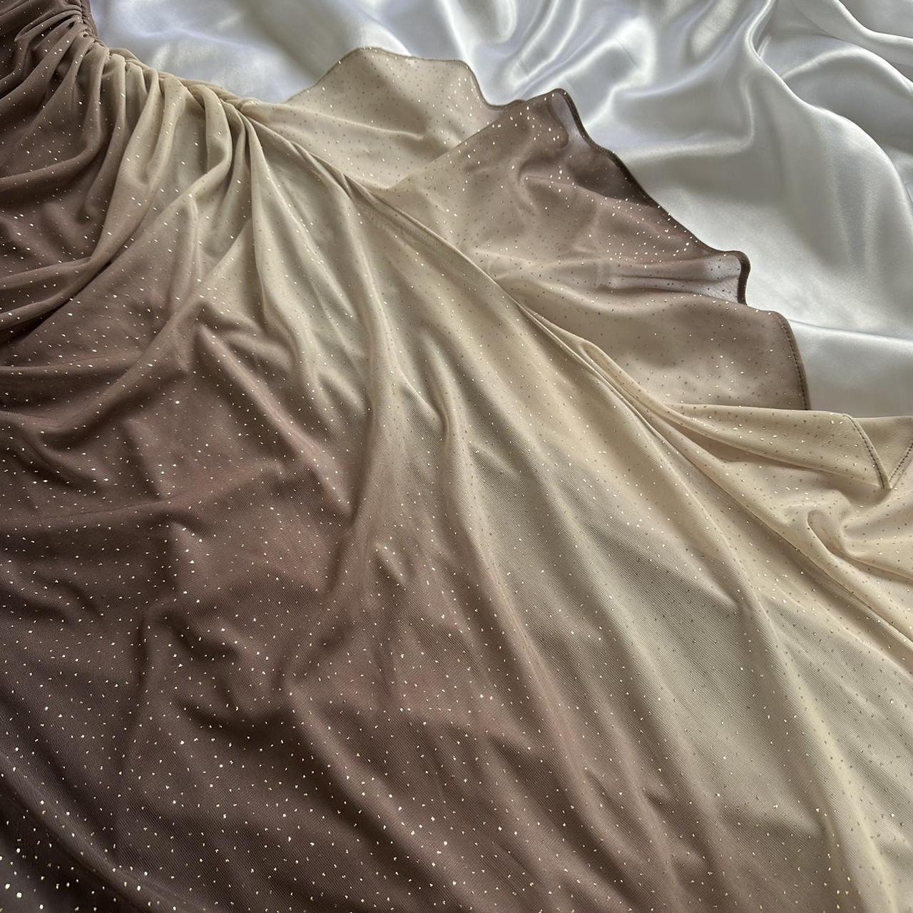 Betsy & Adam Women's Brown and Cream Dress