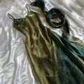 Women's Blue and Green Dress