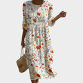 Floral Embroidered Midi Dress