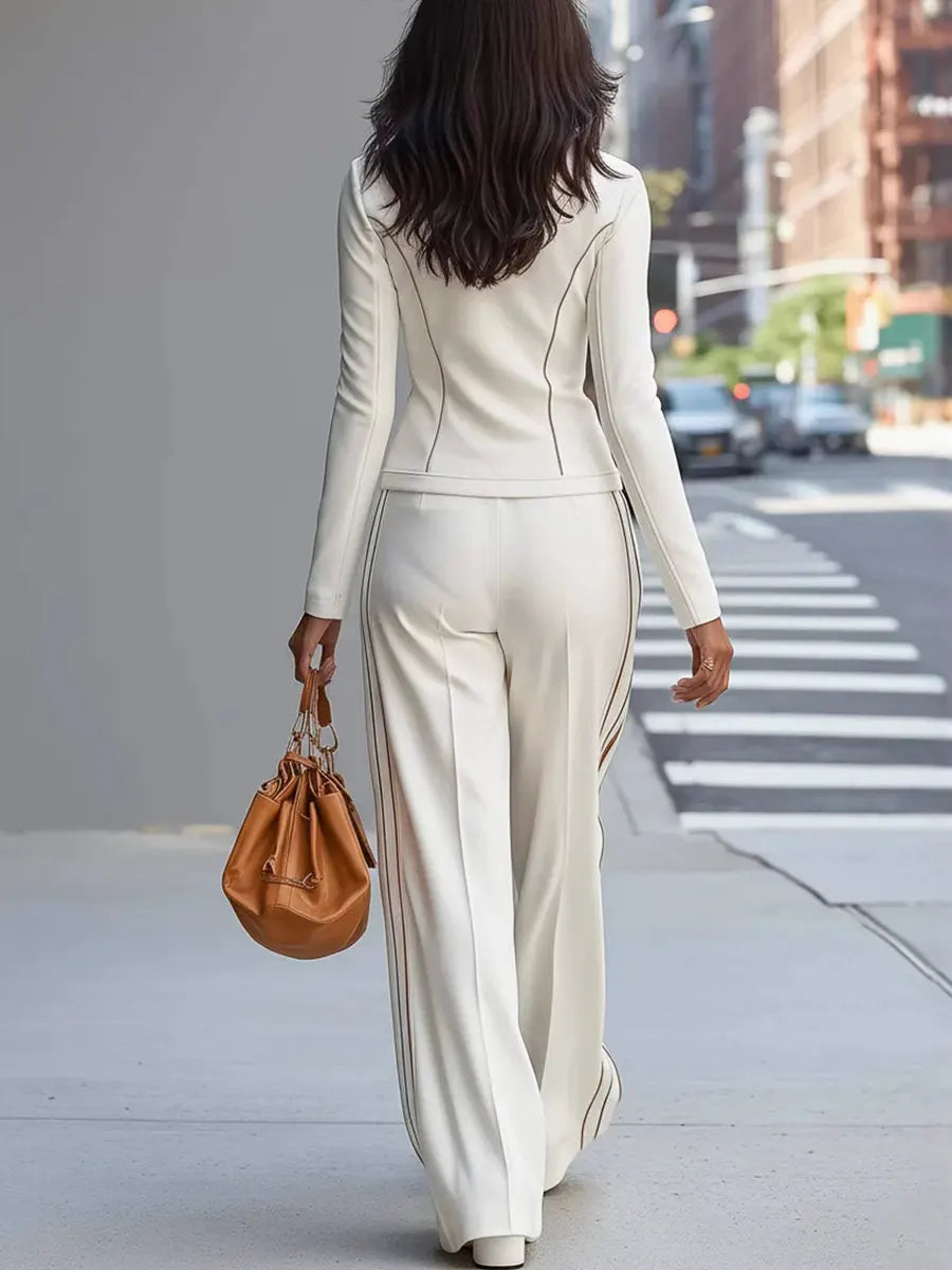 Women's Slim-fit Casual Sports Long-sleeve Suit