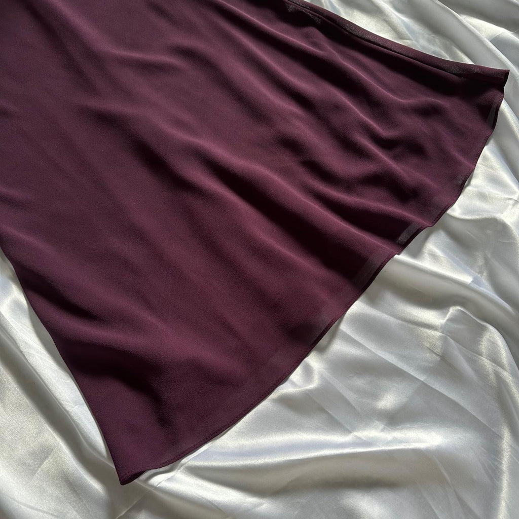 🍇✨ Deep Plum Purple Beautiful Beautiful Vintage Gorgeous Fashion Elegant Delicate Floral Beaded Long beaded Chiffon Flowing Ball Gown Evening Gown Birthday Wedding Guest Party Dress Prom Gown Mother of the Bride Gown
