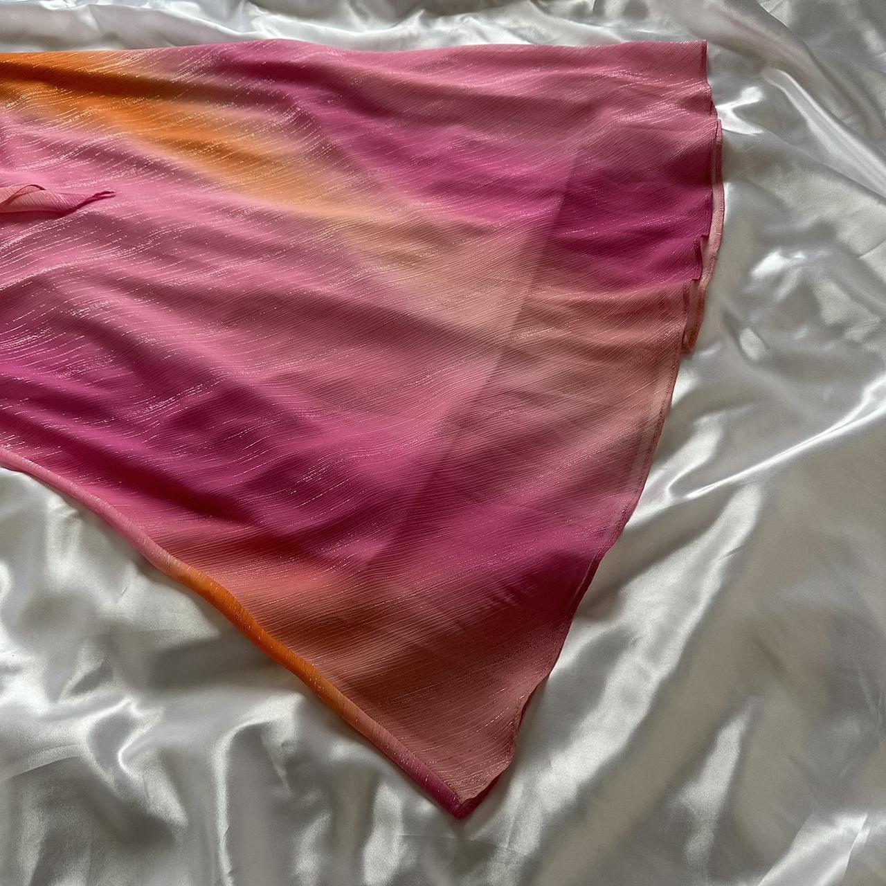Women's Pink and Orange Dress