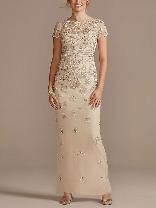 Comfortable and delicate gold thread dinner party women's dress