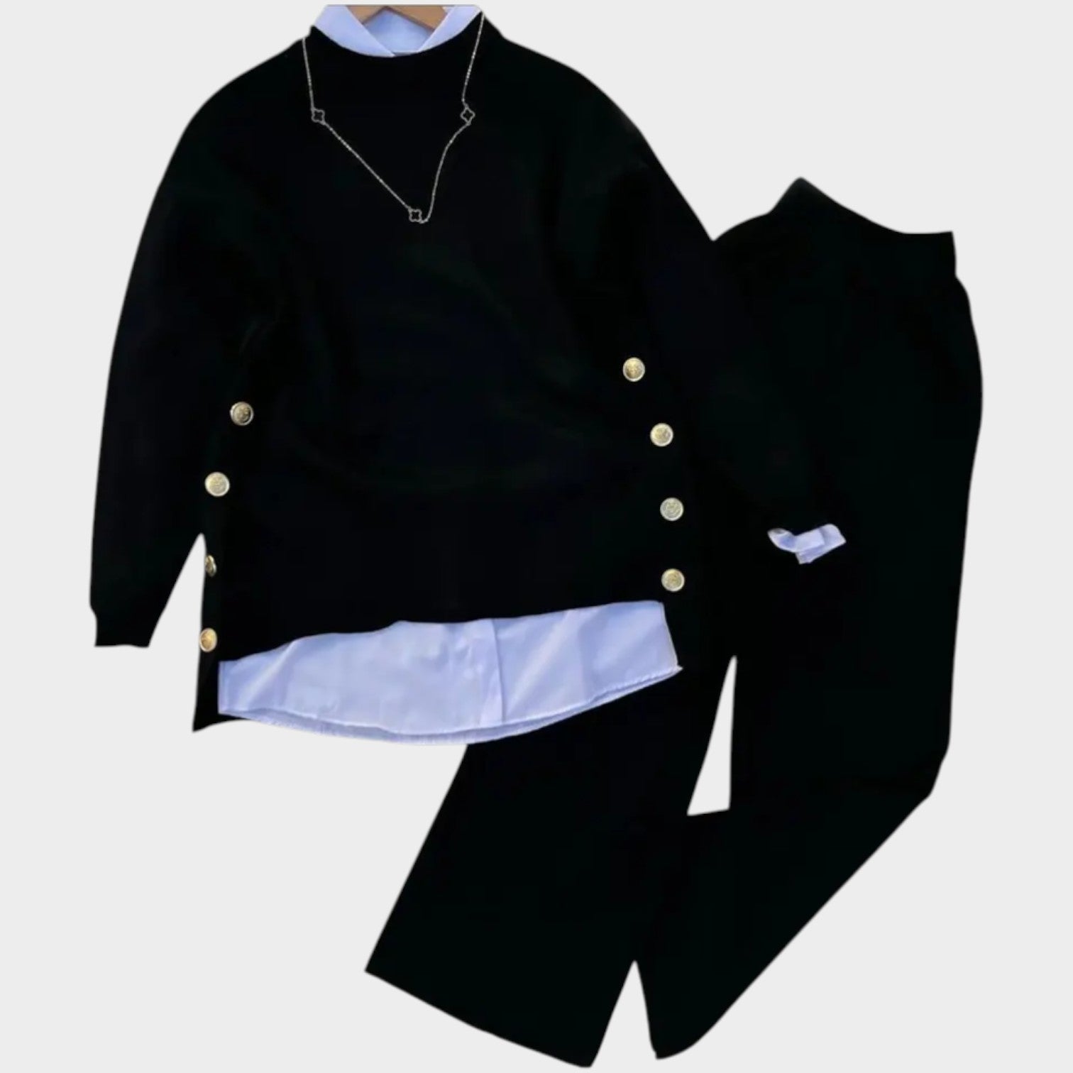 Elegant Knit Two-Piece Set