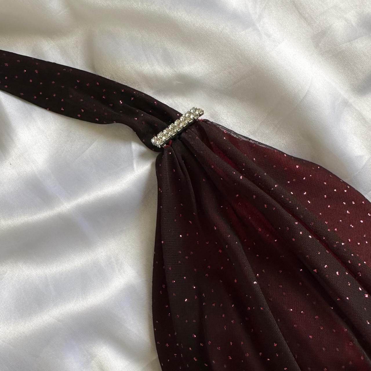 Betsy & Adam Women's Red and Black Dress