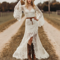 Women's Vintage Bohemian Lace Dress