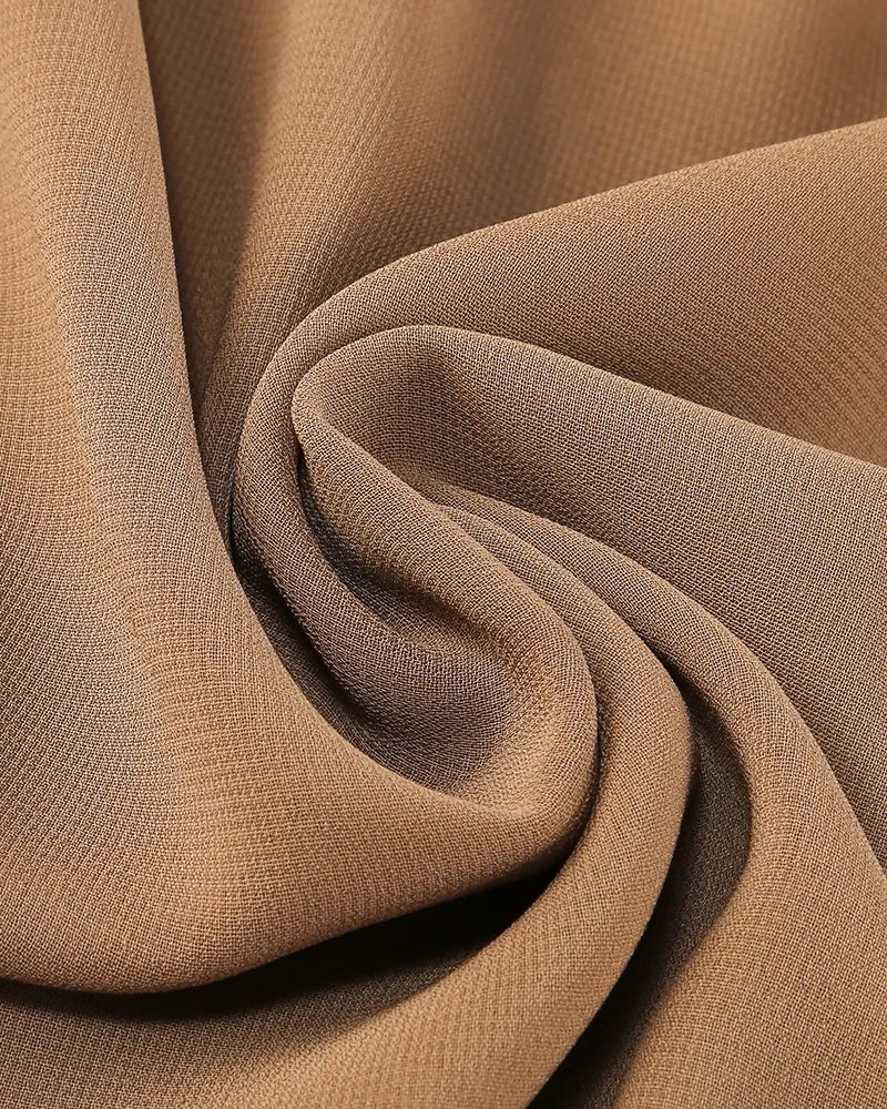 Strapless Corset Draped Maxi Dress Brown