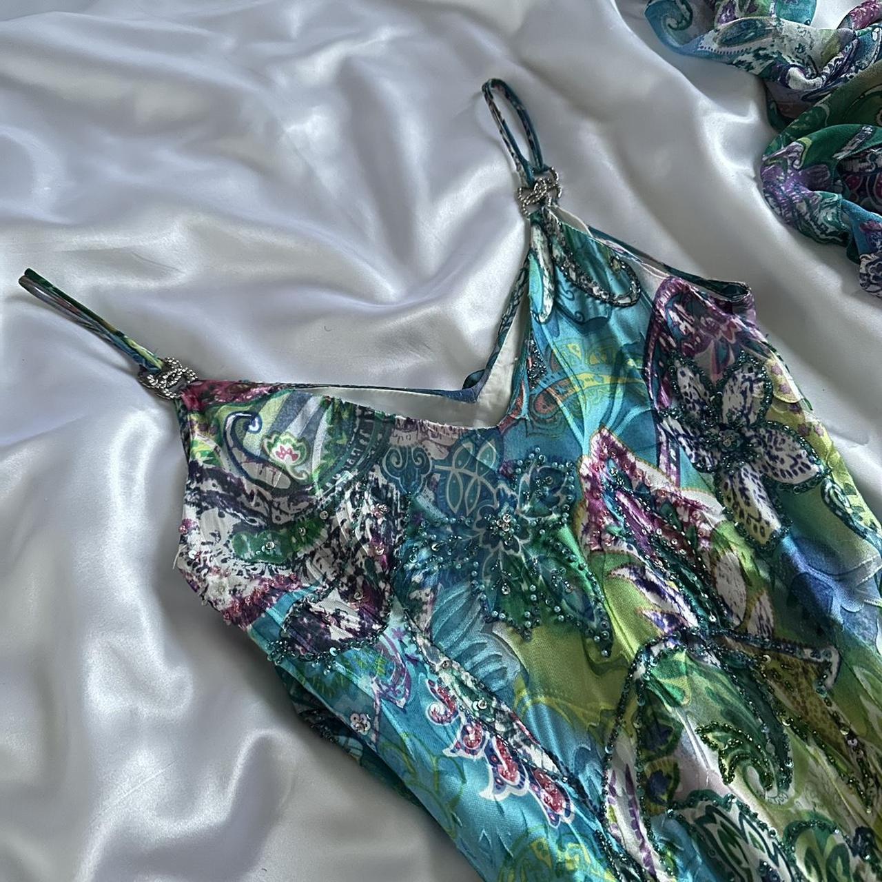 Women's Green and Brown Dress