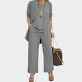 Elegant Relaxed Three-Piece Outfit Set