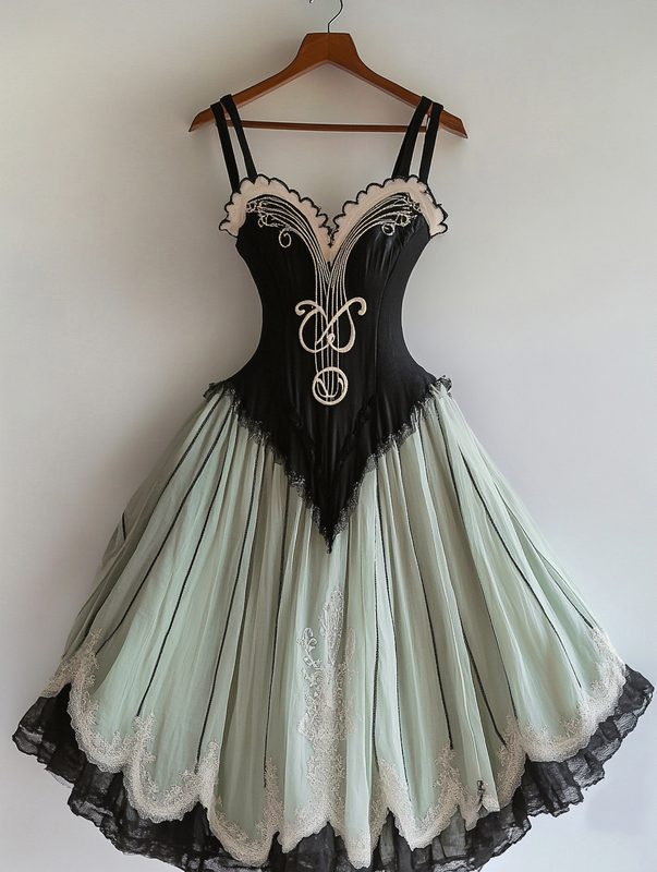 Summer Music Theme Fashion Design Dress 0eb4