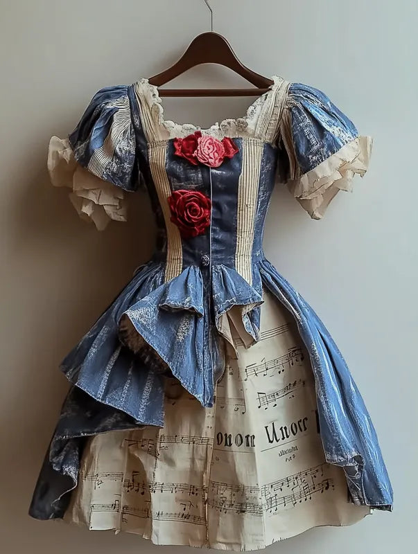 Summer Music Theme Fashion Design Dress a192