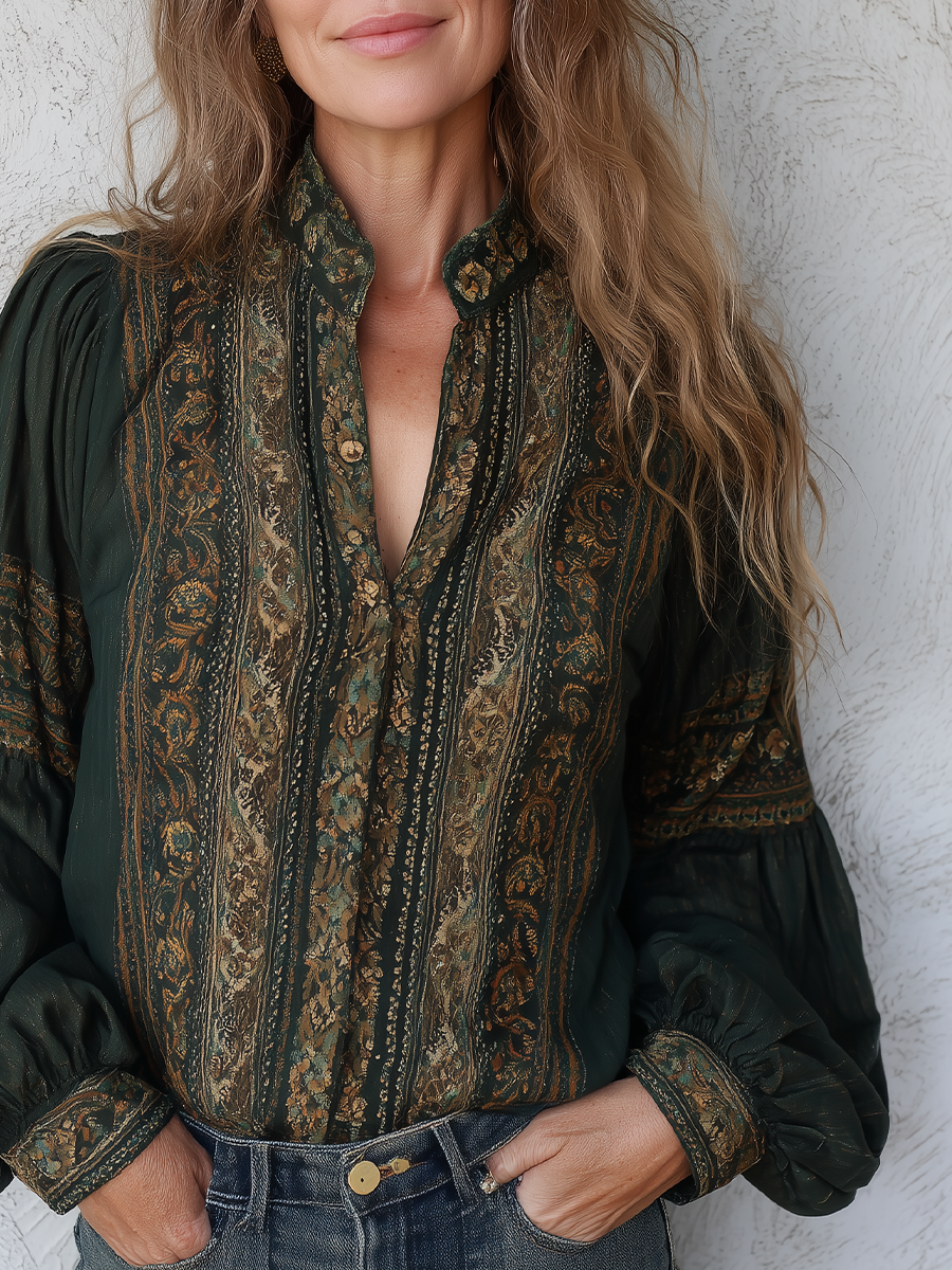 Bohemian Forest Gorgeous Print Shirt
