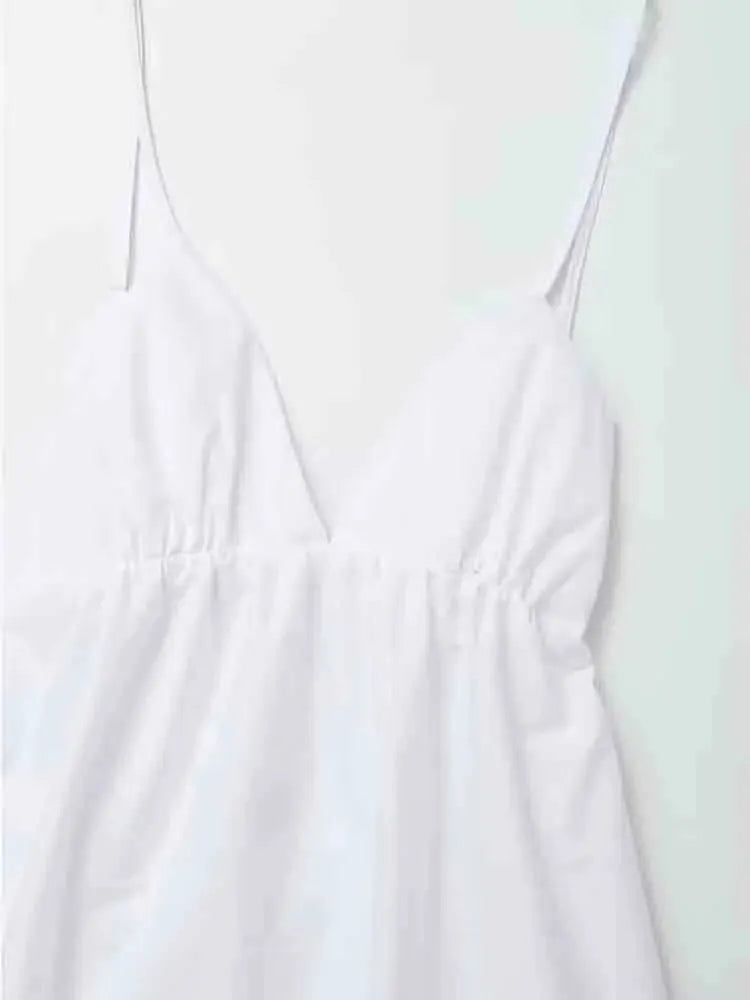 Siya Spaghetti Strap Backless Maxi Dress
