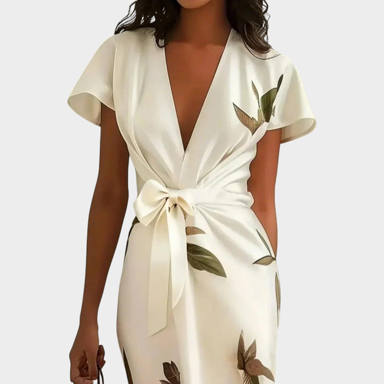 Effortless Wrap Midi Dress