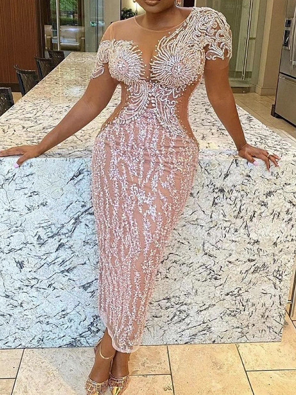 Off-The-Shoulder Embroidered Jacquard Lace Wrap Evening Maxi Dress