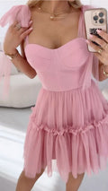 Sweetheart NeckCute A-Line Homecoming Ruffle Party Dress