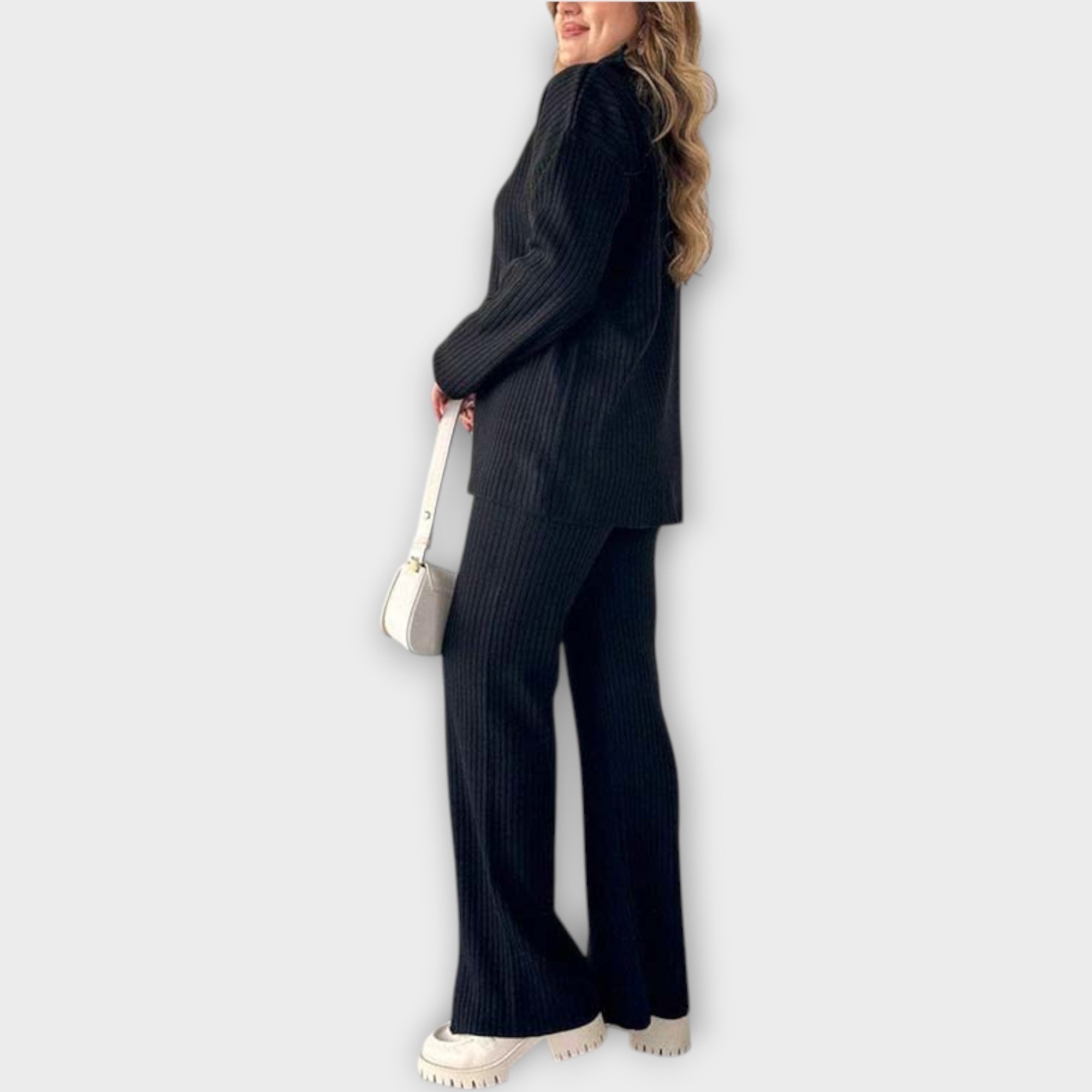 Ribbed Lounge Knit Set