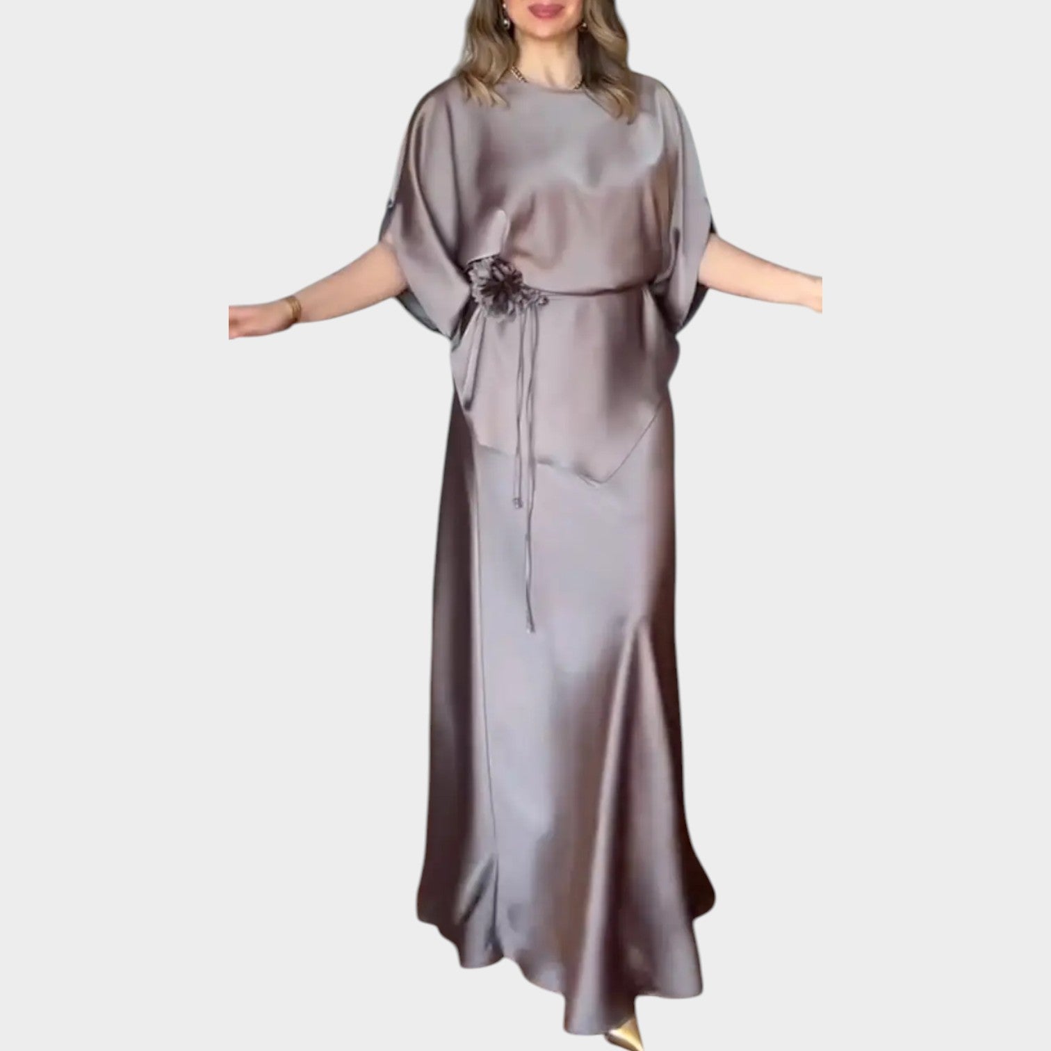 Elegant Satin Waist Set