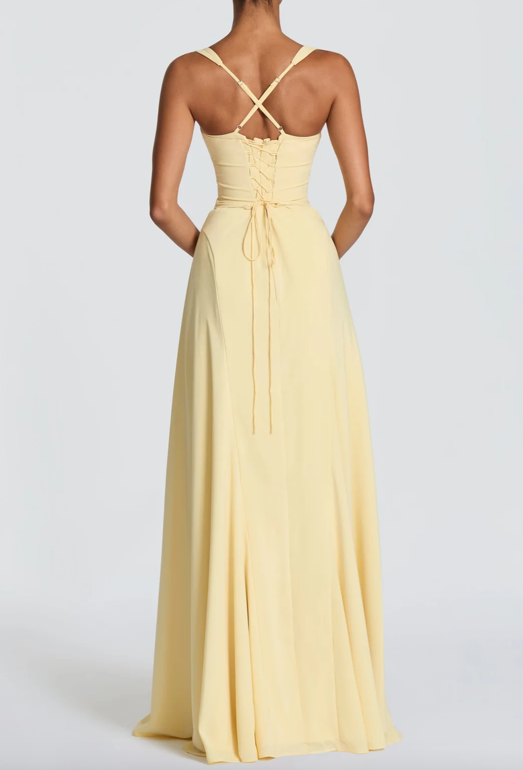Butter Yellow Chiffon Maxi Dress Collection