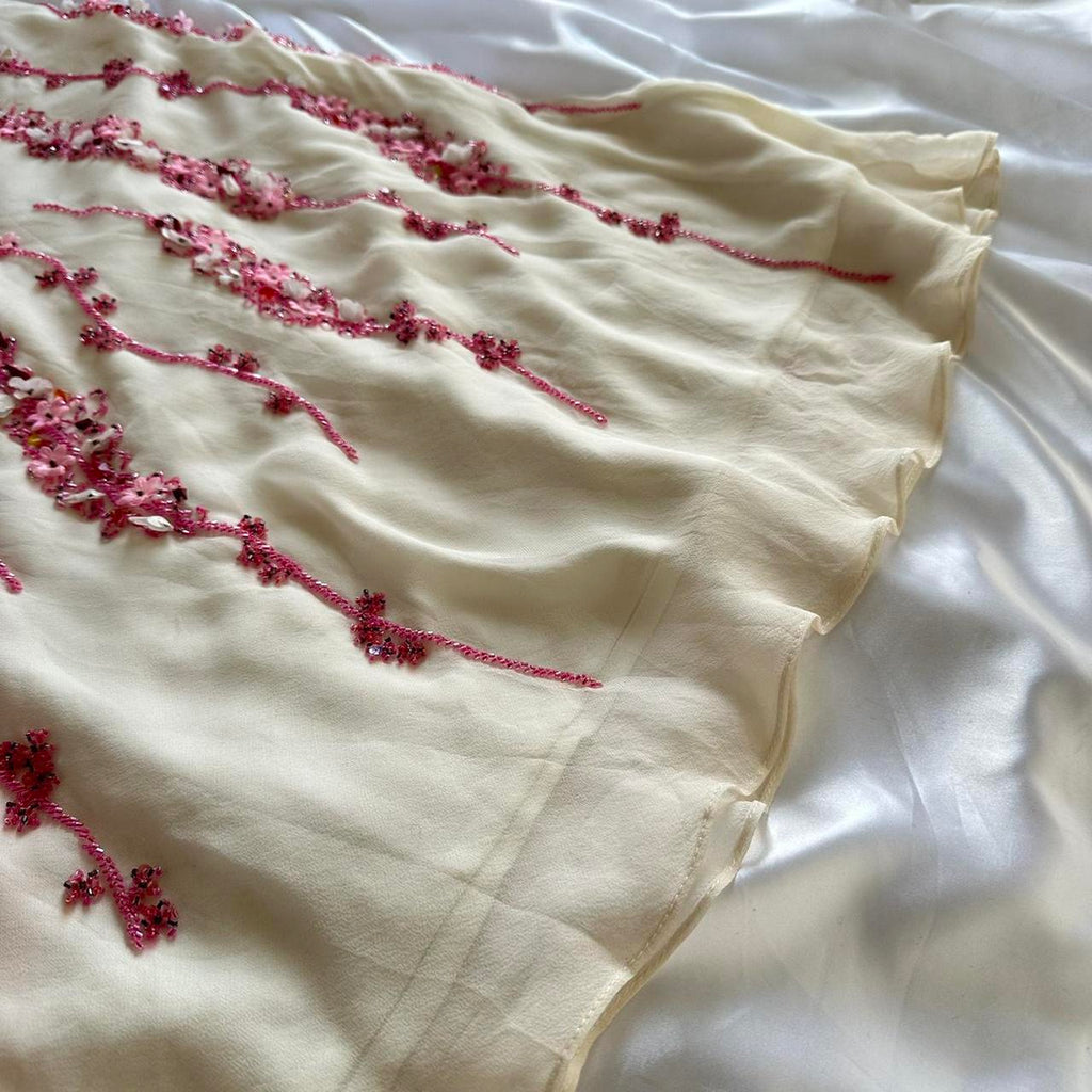 Women's White and Pink Dress