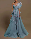 Evening Gown Beaded Maxi Dress - 01