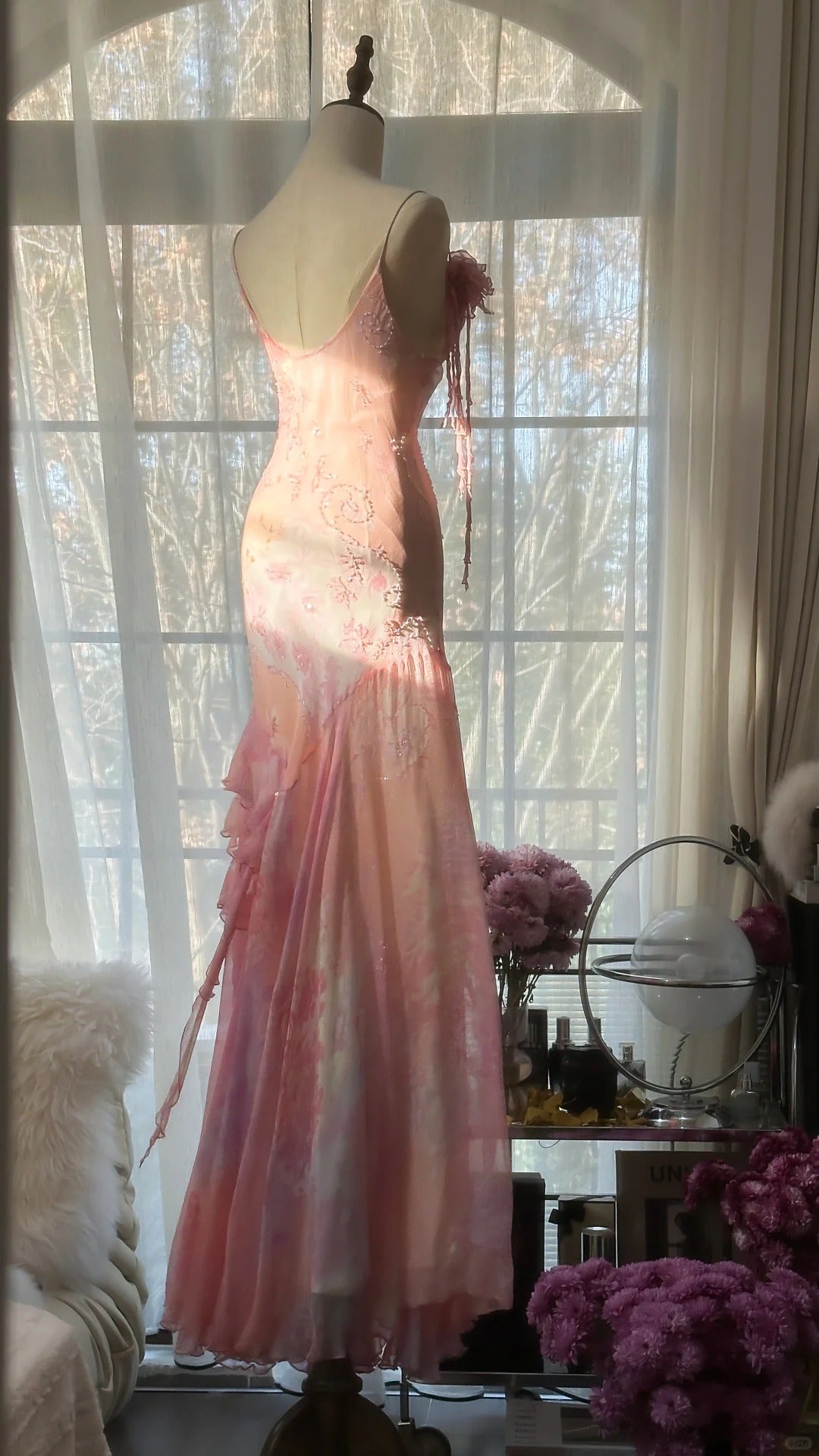 Mermaid Vintage Evening Dresses, Sleeveless Long Party Gowns  25509