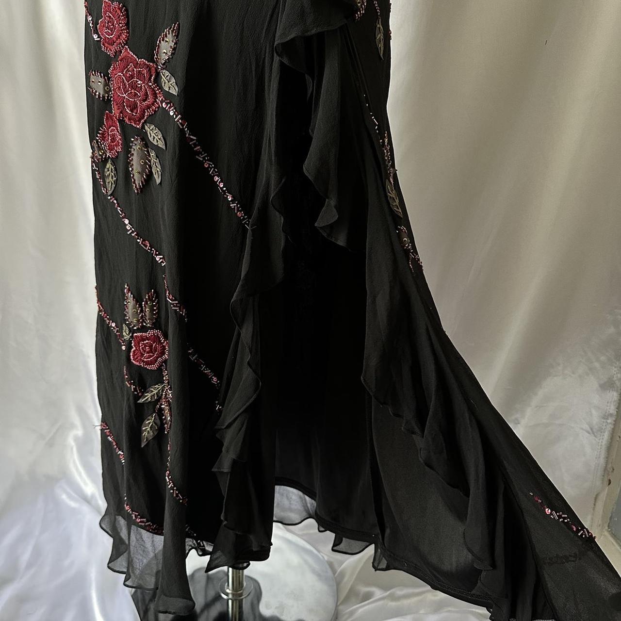 Sue Wong Women's Black and Red Dress