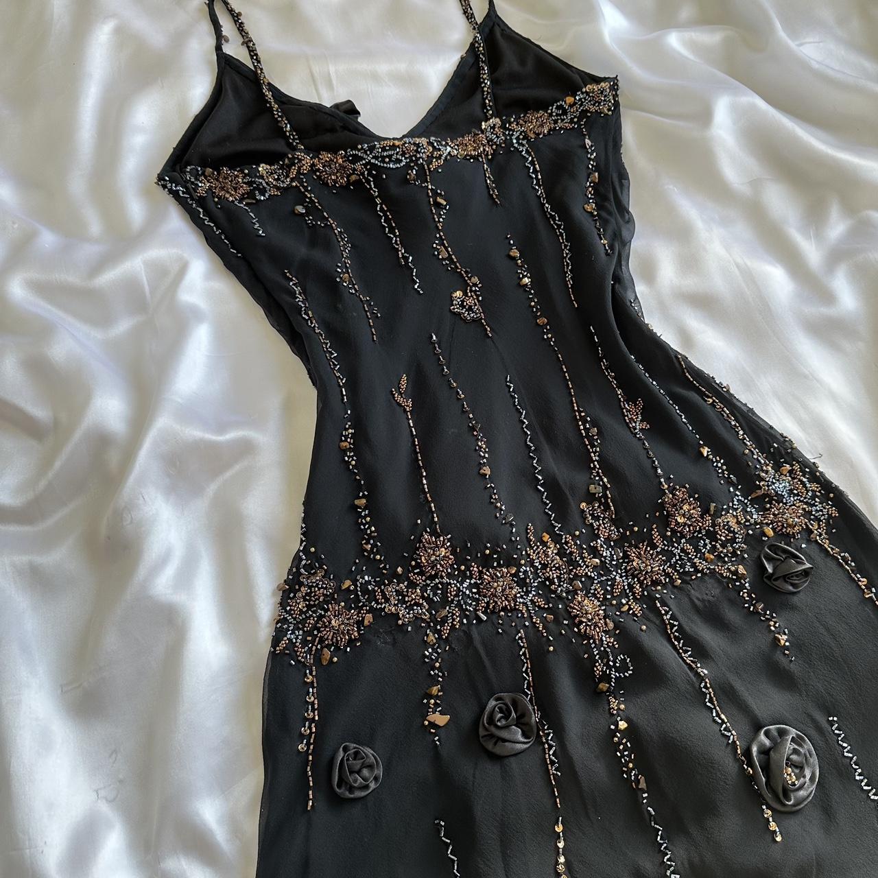 Women's Black and Silver Dress
