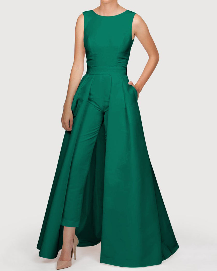 women's large swing jumpsuit sleeveless - 01