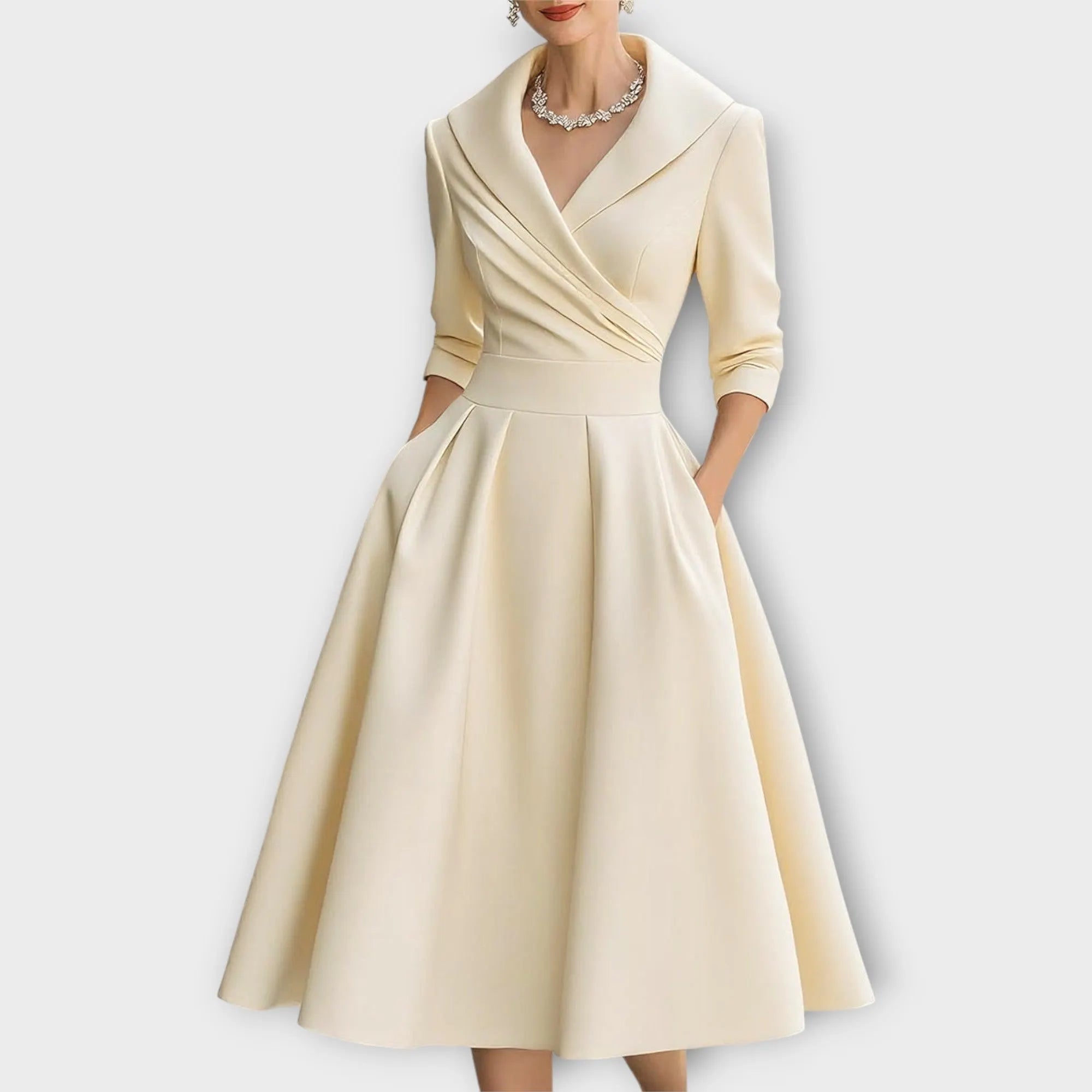 Midi Dress in Satin