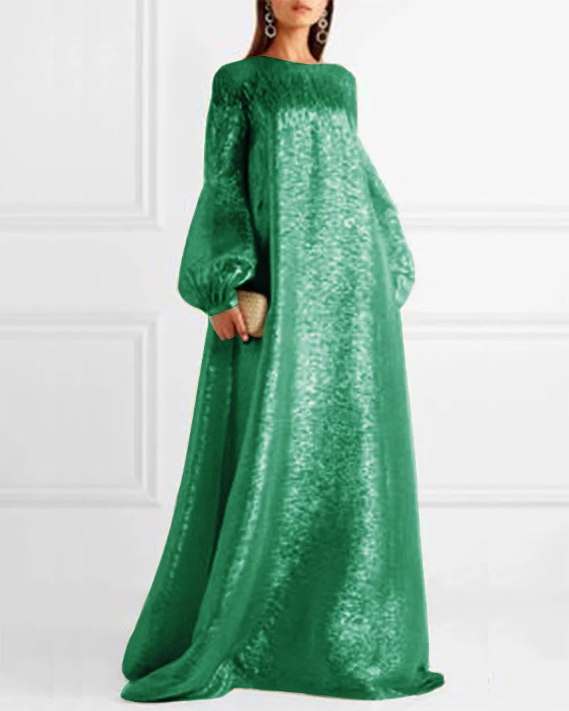 Puff Sleeve Stitching Design Shoulder Lace Dress