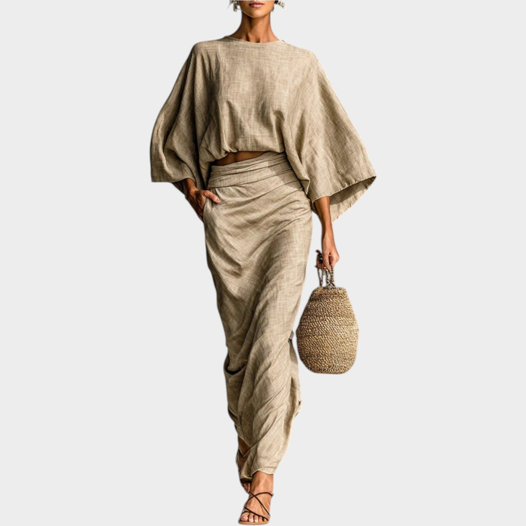 Minimalist Linen Two Piece Set