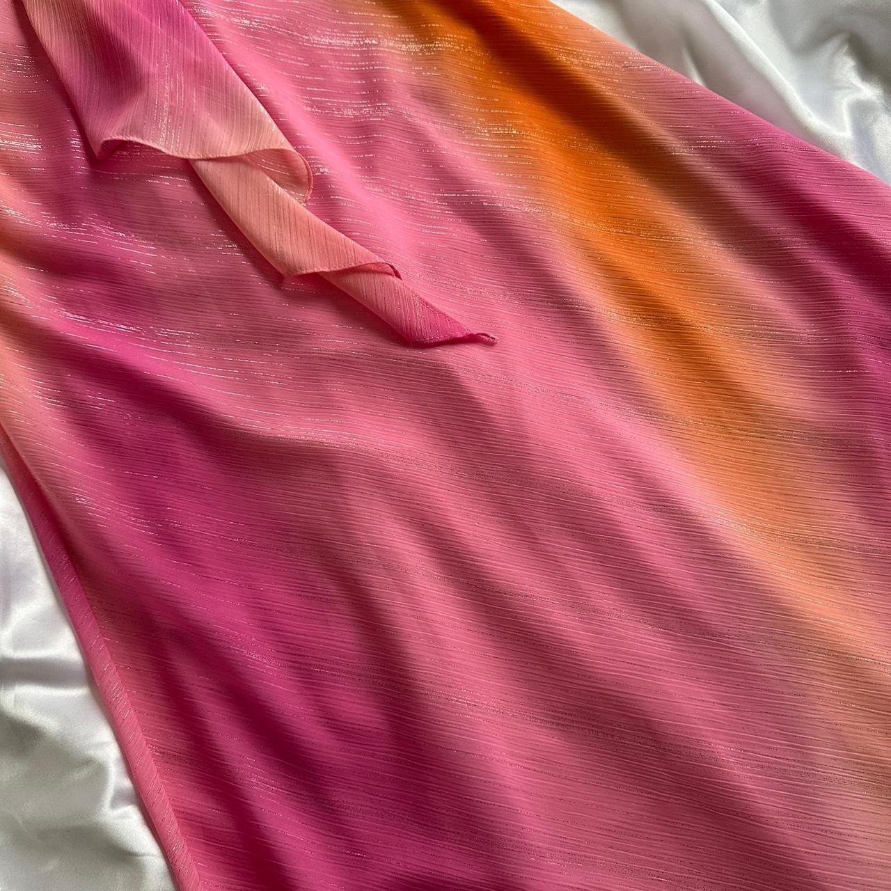 Women's Pink and Orange Dress
