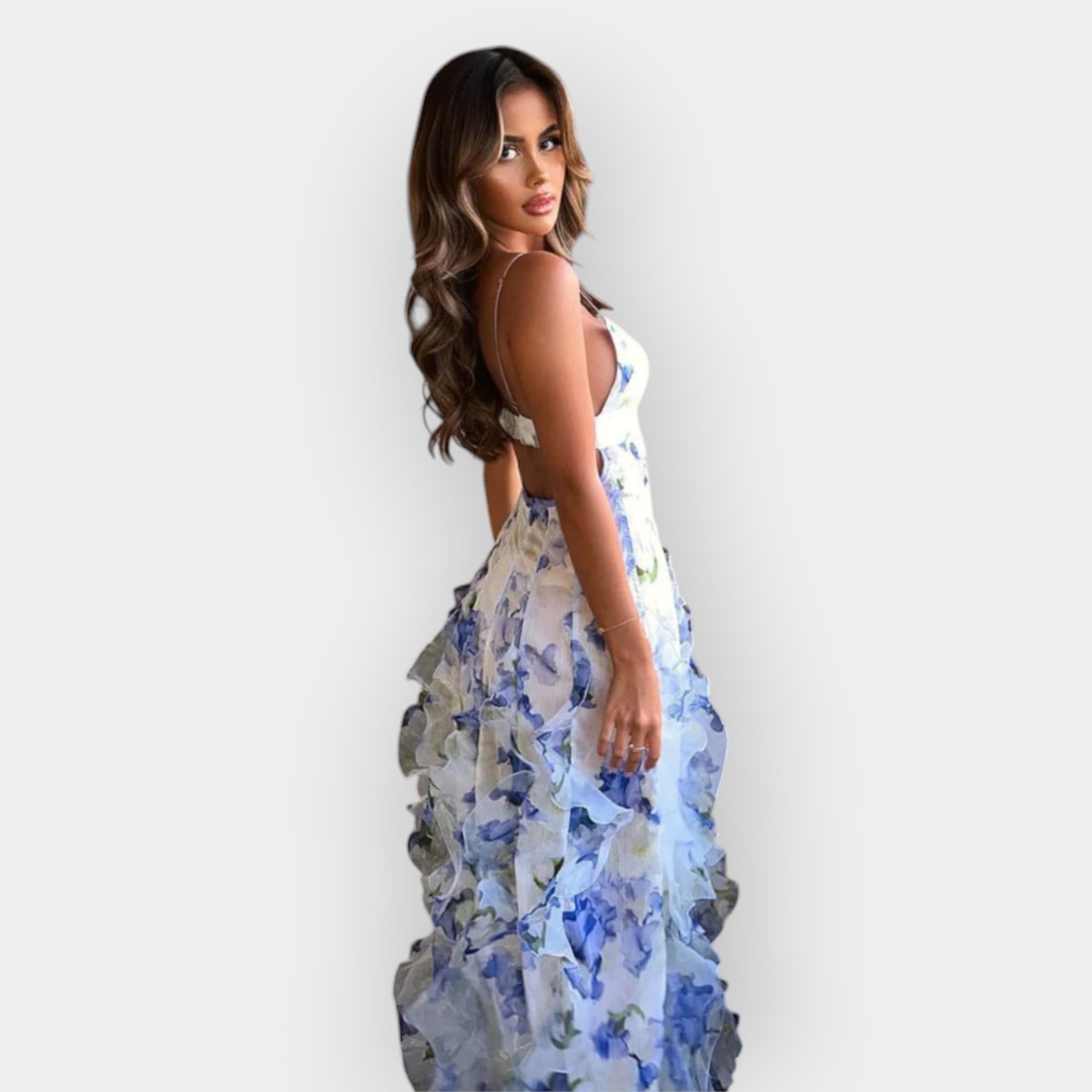 Maxi Dress with Ruffled Details